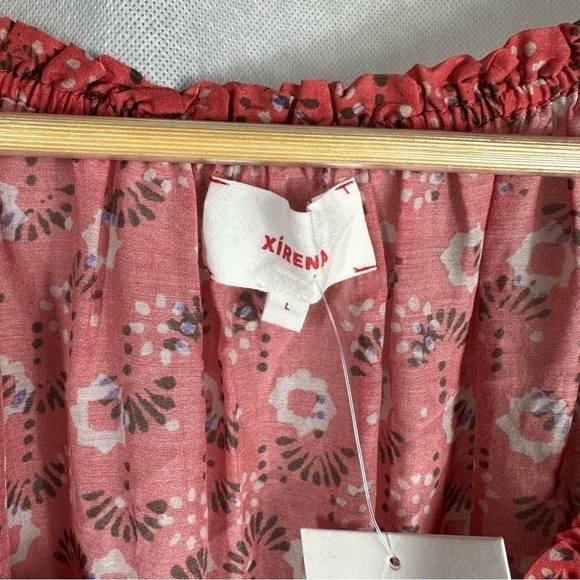 Xirena Jia Floral Print Mini Dress Size Large Coral Blush - Picture 7 of 14